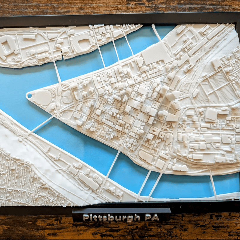 3D City Frames – Pittsburgh Pennsylvania | 3D Printer Model Files