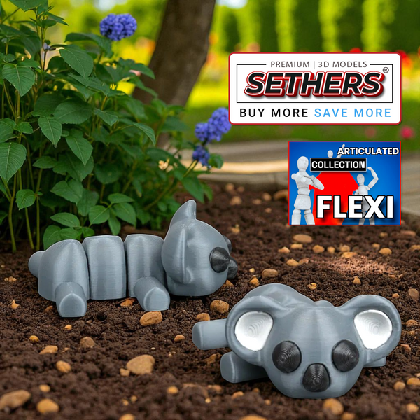 Kangaroo | Flexi Articulated | KeyChain | 3D Printing STL Models