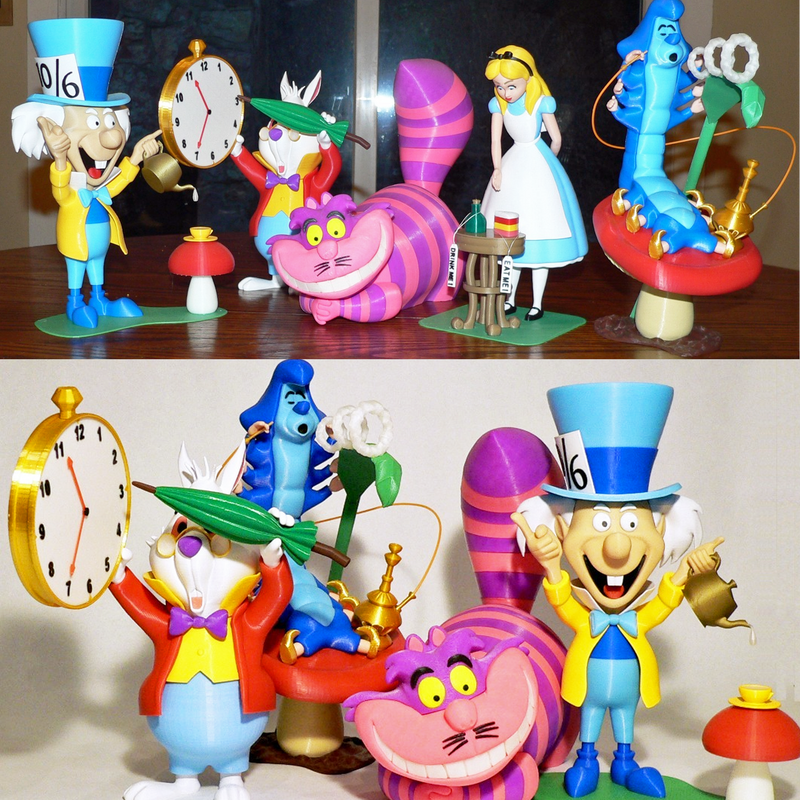 Alice in Wonderland Figure Set | 3D Printer Model Files