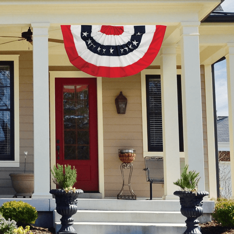 American Flag | Pleated Bunting Banner | Outdoor Premium Series