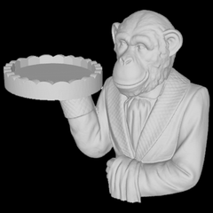 Ape Monkey Butler Bust | 3D Printer Model Files
