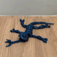 Articulated Mechanical Chameleon | 3D Printer Model Files