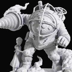 BioShock Big Daddy Little Sister Statue | 3D Printer Model Files
