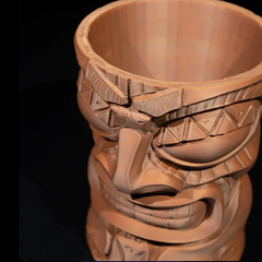 Carved Cup Holder V2 | 3D Printer Model Files