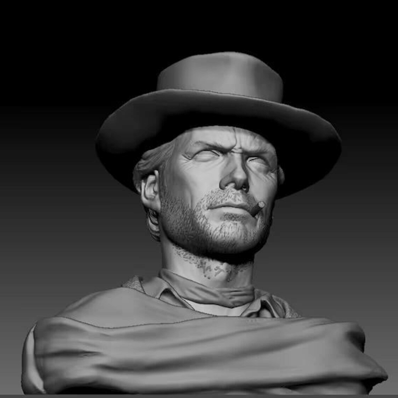 Clint Eastwood Pale Rider Bust | 3D Printer Model Files