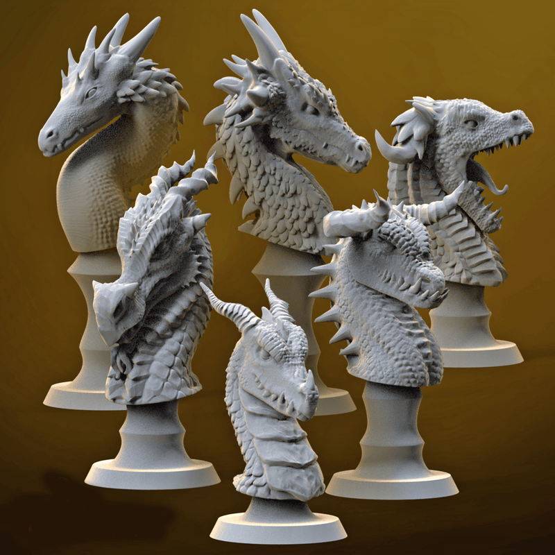 Dragon Chess Set | 3D Printer Model Files