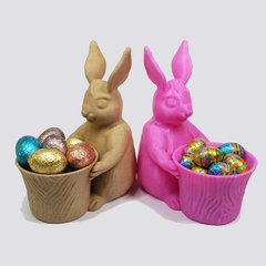 Easter Bunny Basket Planter | 3D Printer Model Files