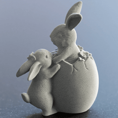 Easter Bunny in Egg | 3D Printer Model Files