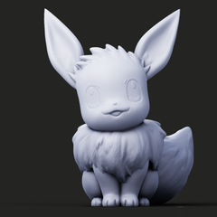 Eevee Pokemon Figure | 3D Printer Model Files