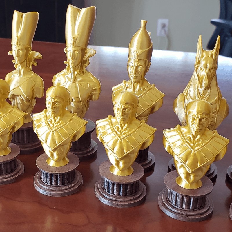Egyptian Chess Set | 3D Printer Model Files