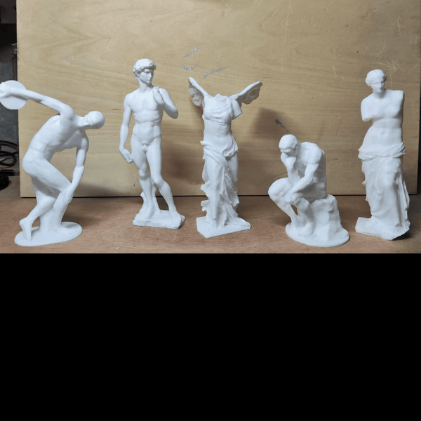 Famous Statues Set Figures 3D Printer Model Files