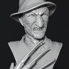 Freddy Krueger Nightmare on Elm Street Bust | 3D Printer Model Files