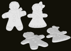 Gingerbread Man and Woman | 3D Printer Model Files