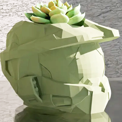Halo Master Chief Planter | 3D Printer Model Files