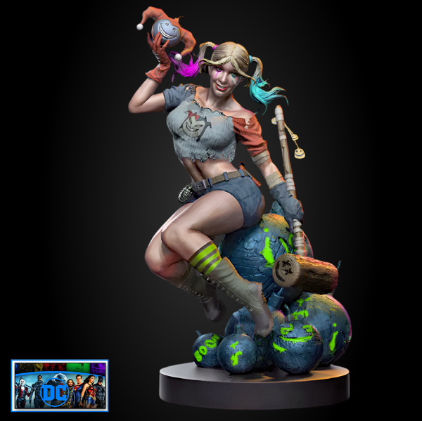 harley-quinn-bombs-diorama-3d-