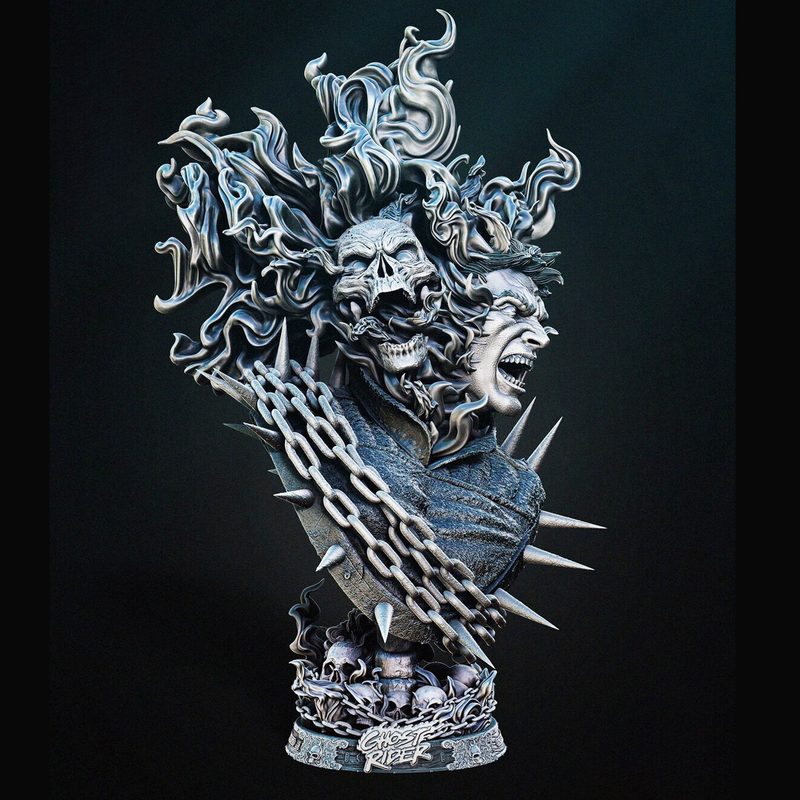 Johnny Blaze Ghost Rider Bust | 3D Printer Model Files