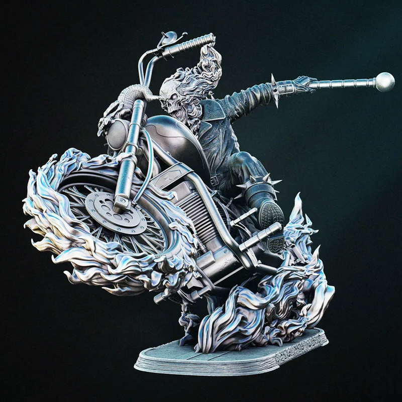 Johnny Blaze Ghost Rider Statue | 3D Printer Model Files