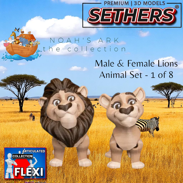 lions-male-female-animal-set-1