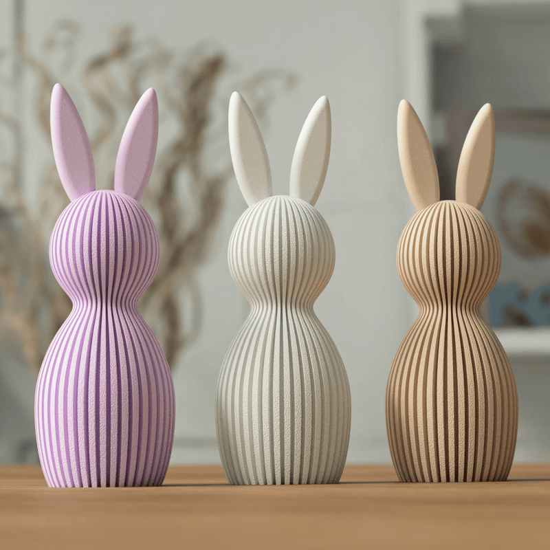 Modern Easter Bunny Decor | 3D Printer Model Files