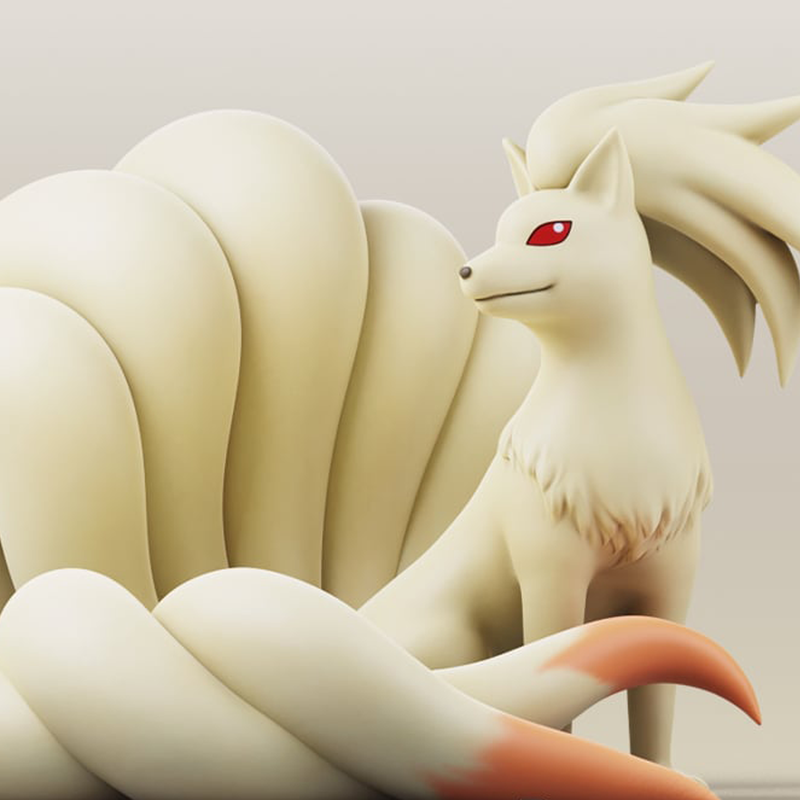 Ninetails Pokemon Figure | 3D Printer Model Files
