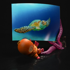 Octopus Diver Photo Frame | 3D Printer Model Files