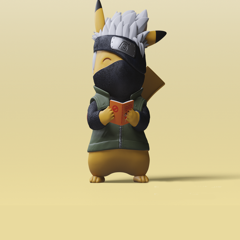 Pikachu X Kakashi Pokemon Figure | 3D Printer Model Files