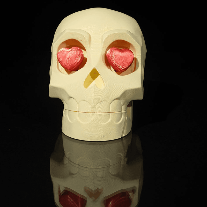 Skull Heart Eyes | 3D Printer Model Files