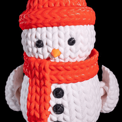 Snowman Crochet Knitted Articulated | 3D Printer Model Files