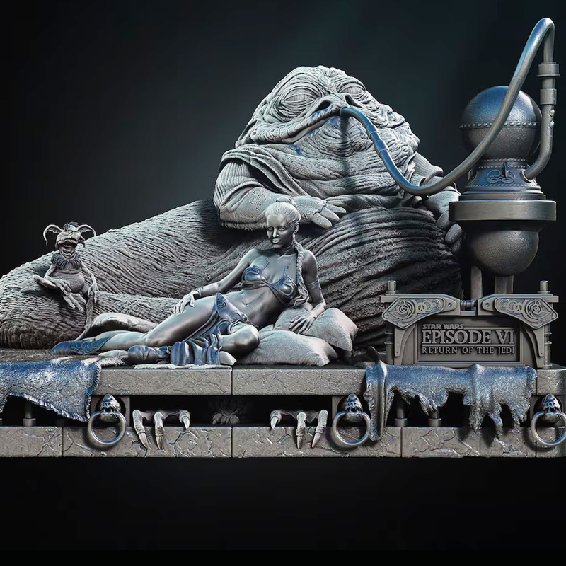 Star Wars Jabba the Hutt Princess Leia Statue | 3D Printer Model Files