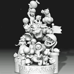 Super Mario World Statue  | 3D Printer Model Files