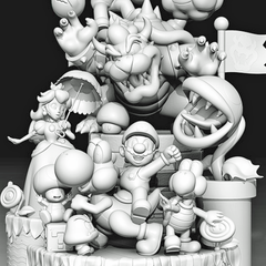 Super Mario World Statue  | 3D Printer Model Files