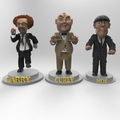 Three Stooges Moe Figure | 3D Printer Model Files