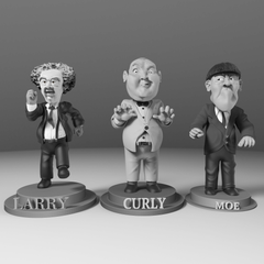 Three Stooges Moe Figure | 3D Printer Model Files