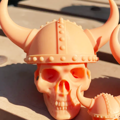 Viking Skull with Helmet | 3D Printer Model Files