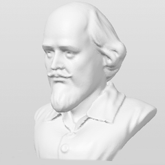 William Shakespeare Bust | 3D Printer Model Files