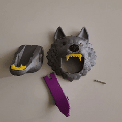 Wolf Coat Rack | 3D Printer Model Files