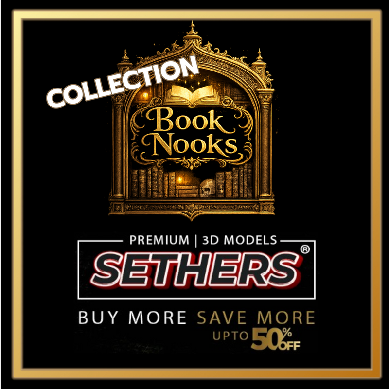 3D Printing Models Book Nooks STL Model for download