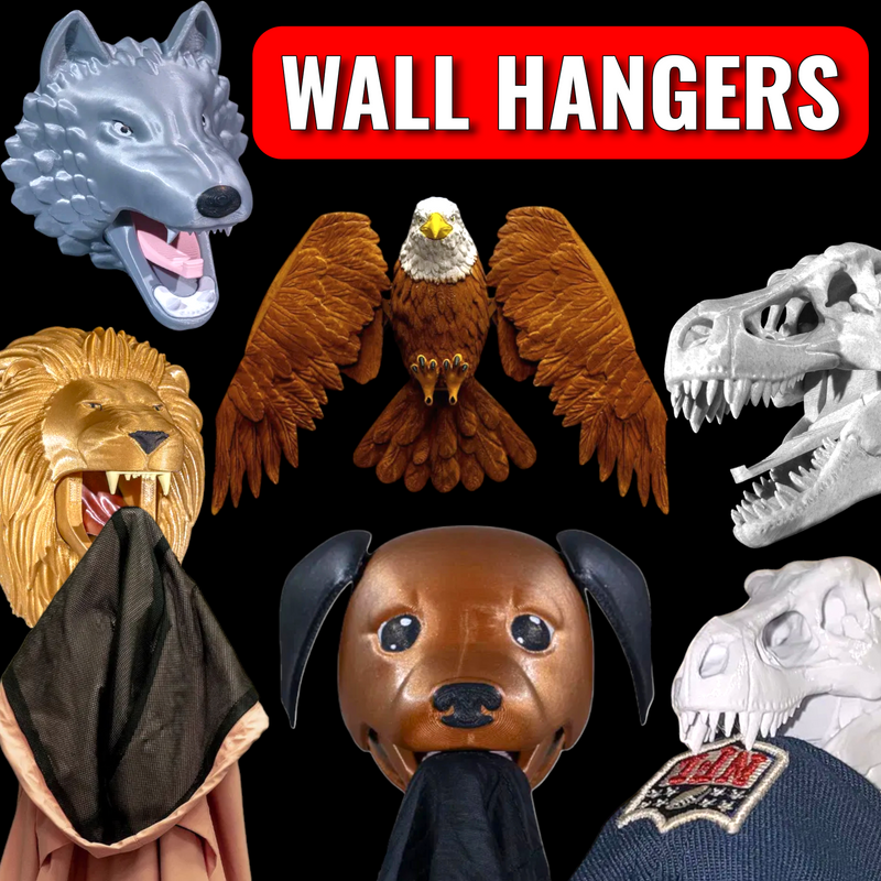 Wall Hangers Coat Rack Collection 3D Printing Model Files at Sethers