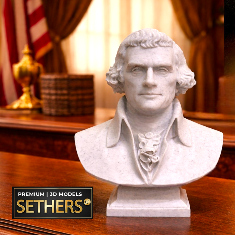President Thomas Jefferson Bust  | 3D Printing Models