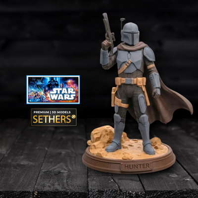 Mandalorian Sculpture | Star Wars Statue | Best 3D Printing Models