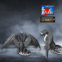 Three-Headed Dragon | Articulated Flexi | 3D Printing Model Files