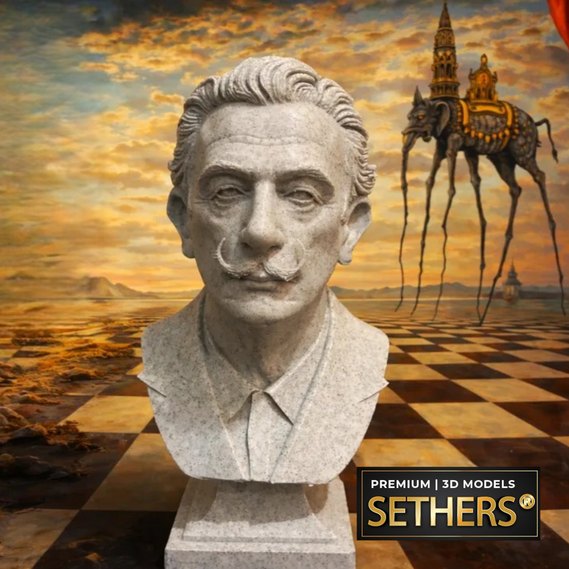 Salvador Dalí Bust | 3D Printing Models