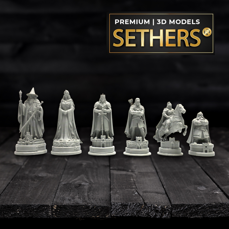 Lord of the Rings Chess Set | 3D Printing Models