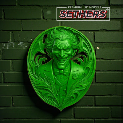 Joker Batman | Wall Art with Keyhole | Best 3D Printing Models