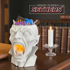 Count Dracula Candy Bowl | Tea Light | Best 3D Printer Model Files