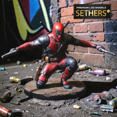 Deadpool Sculpture | 3D Printer Model Files