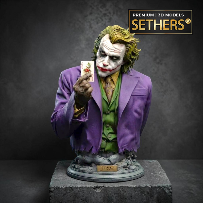 Heath Ledger Joker Batman Dark Knight Sculpture | 3D Printing Model Files