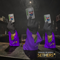 Batman Dark Knight Joker Poker Card Arm Sculpture | 3D Printing Models