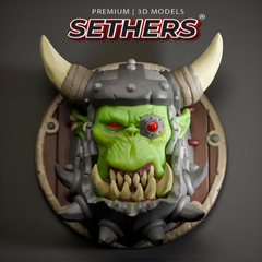 Ork | Wall Deco with optional display stand | Best 3D Printing Model Files