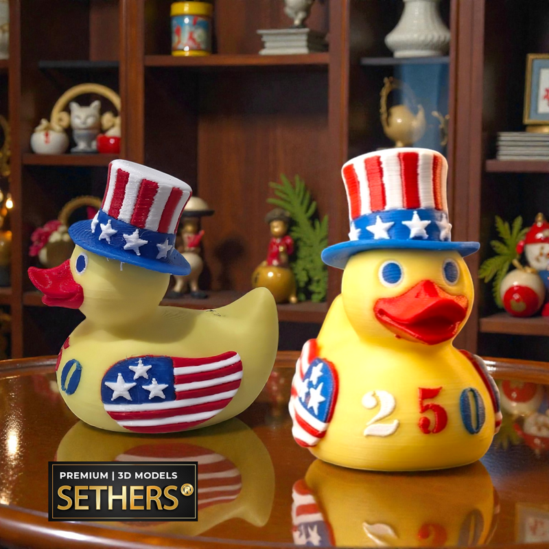 United States 250th Anniversary | Rubber Duck | 3D Printing Models